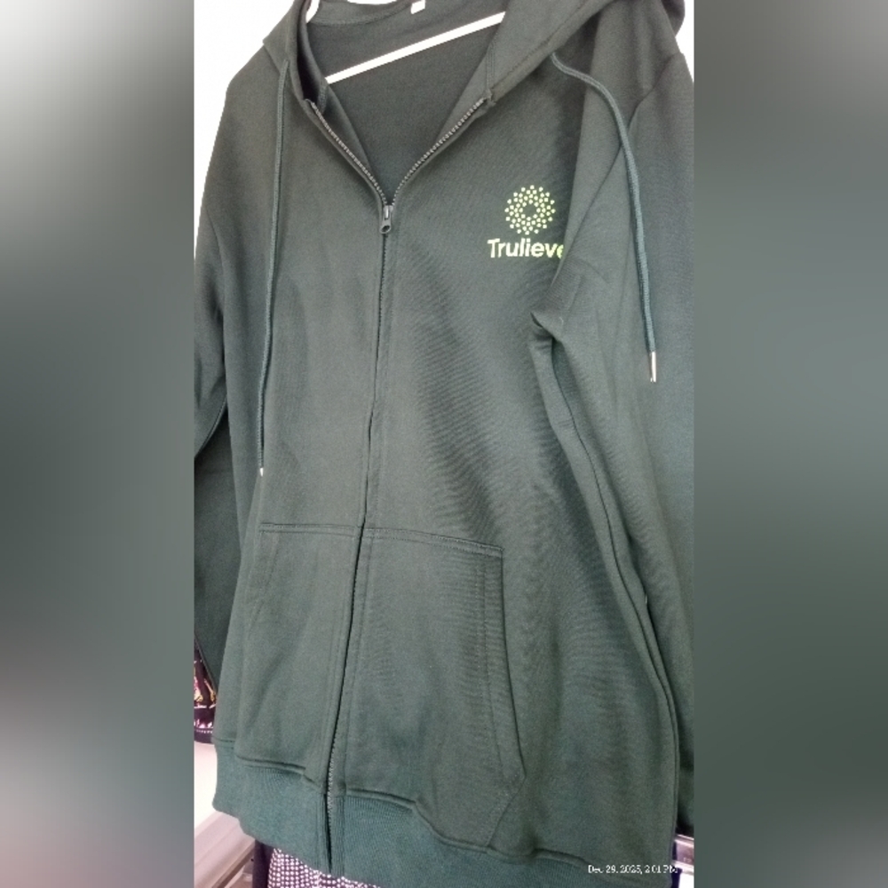 Trulieve Green Zip-Up Hoodie